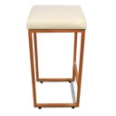 Ver imagem 6 de Banqueta Alta para Cozinha Industrial Kit 3 Nick Bronze e Sintético d03 - D’Rossi