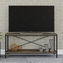 Ver imagem 2 de Estante para TV até 50 Polegadas 1 Nicho Aéreo 1 Estante Estilo Industrial Active Yescasa Marrom