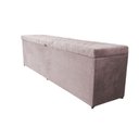 Ver imagem 1 de Recamier Puff Baú Beira de Cama Box Padrão 1,40cm - Rose Claro