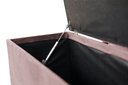 Ver imagem 3 de Recamier Puff Baú Beira de Cama Box Padrão 1,40cm - Rose Claro