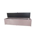 Ver imagem 2 de Recamier Puff Baú Beira de Cama Box Padrão 1,40cm - Rose Claro