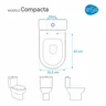 Tampa de Vaso Poliéster Compacta Branco para bacia Sensea 6lpf - 3