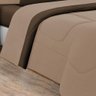 Kit Edredom + Jogo de Lençol Malha 100% Algodão Gran Moratta 7 Peças Queen - Avelã-marrom - 3