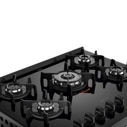 Fogão de Embutir U Top 5 Bocas com Mesa de Vidro Atlas - 5 Fogão de Embutir U Top 5 Bocas com Mesa de Vidro Atlas - 5