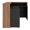 Ver imagem 7 de Balcão de Atendimento Recepção 135cm Corp A06 Nogal/preto - Mpozenato