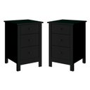 Ver imagem 1 de Mesa de Cabeceira Ditália Conjunto com 2 Un. Dm-113 Preto