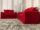 Ver imagem 2 de Sofá 2 e 3 Lugares Vermelho 608 Porto
