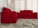 Ver imagem 3 de Sofá 2 e 3 Lugares Vermelho 608 Porto