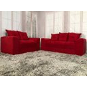 Ver imagem 1 de Sofá 2 e 3 Lugares Vermelho 608 Porto