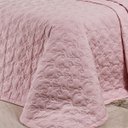 Ver imagem 2 de Colcha Queen Size Rosa 200 Fios 100% Algodão 3 Peças 2,60m X 2,40m