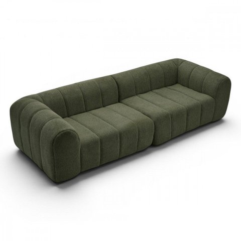 Sofá Compactado Puffer 3 Lugares Cazedis