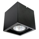 Ver imagem 1 de Spot Plafon Sobrepor Alumínio Recuado Preto Ar70