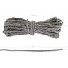 Paracord 550 Libras 4mm Corda De Sobrevivência Tática Militar 10 Metros 366kgf Branco Diamond - 3