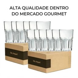 Jogo de 6 Copos de Suco e Água Bristol Vidro - Nadir - 2