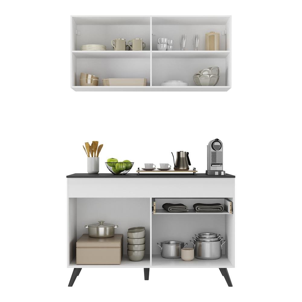 Armário de Cozinha Compacta 2 peças MP3687.964 Veneza Branco - 6