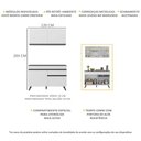 Ver imagem 4 de Armário de Cozinha Compacta 2 peças MP3687.964 Veneza Branco