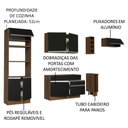 Ver imagem 7 de Cozinha Completa Safira com Armário e Balcão Preto Madesa
