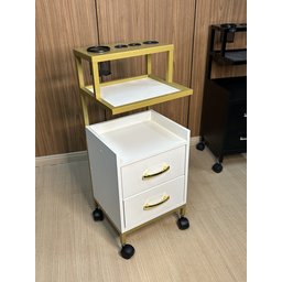 Carrinho Auxiliar Salão Clínica Estética Beleza Cor Premium - 3