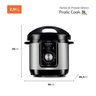 Panela de Pressão Elétrica 3l 700w 220v Pe-47-3l-i Mondial - 3