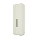 Ver imagem 1 de Guarda Roupa Armário Multiuso Roupeiro para Quarto Seletto Cabideiro 2 Portas 3 Prateleiras Areia