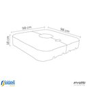 Ver imagem 5 de Kit Ombrelone Belize Grafite ou Fendi - com Base Hdpe 150 Litros - Rivatti