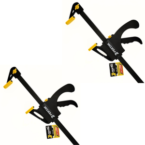 Kit Jogo com 2 Grampos Tipo Sargento de Aperto Rápido de 24" Polegadas 600mm para Marcenaria Fertak