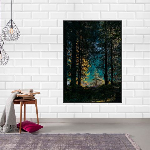 Quadro Canvas Floresta 90x60