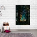 Ver imagem 1 de Quadro Canvas Floresta 90x60
