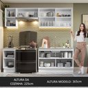 Ver imagem 7 de Armário de Cozinha Completa 240cm Branco/Rustic Glamy Madesa 10
