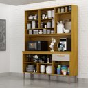 Ver imagem 3 de Armário de Cozinha Naya 6 Portas 1 Gaveta Nicho Decorativo Mobilihouse