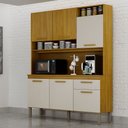 Ver imagem 1 de Armário de Cozinha Naya 6 Portas 1 Gaveta Nicho Decorativo Mobilihouse