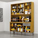 Ver imagem 6 de Armário de Cozinha Naya 6 Portas 1 Gaveta Nicho Decorativo Mobilihouse