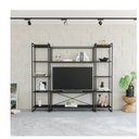 Ver imagem 1 de Estante para TV até 50 Polegadas 1 Nicho Aéreo 2 Estante Estilo Industrial Active Yescasa