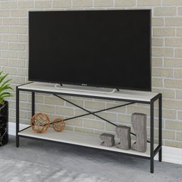 Estante para TV até 50 Polegadas 1 Nicho Aéreo 2 Estante Estilo Industrial Active Yescasa - 7
