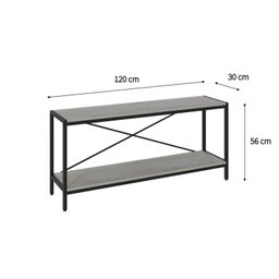 Estante para TV até 50 Polegadas 1 Nicho Aéreo 2 Estante Estilo Industrial Active Yescasa - 2