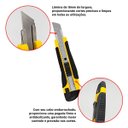 Ver imagem 5 de Elite - Kit 3 Estiletes Profiossional 18mm com Trava + 50 Lâminas