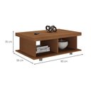 Ver imagem 4 de Mesa de Centro Dunas Retangular com Rodízios Cinamomo Artely Móveis
