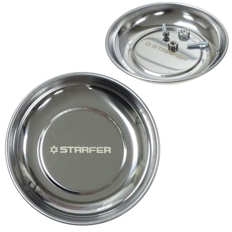 Bandeja Magnética Circular 148mm Prato Suporte Organização de Ferramentas Imantada - Starfer