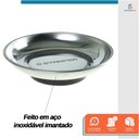 Ver imagem 4 de Bandeja Magnética Circular 148mm Prato Suporte Organização de Ferramentas Imantada - Starfer