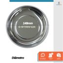 Ver imagem 6 de Bandeja Magnética Circular 148mm Prato Suporte Organização de Ferramentas Imantada - Starfer