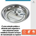 Ver imagem 2 de Bandeja Magnética Circular 148mm Prato Suporte Organização de Ferramentas Imantada - Starfer