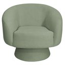 Ver imagem 6 de Poltrona Decorativa Liz Giratória Bouclé Verde Claro - Nexta Casa