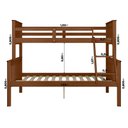 Ver imagem 6 de Beliche com Cama de Casal Solteiro de Madeira Merk Moveis