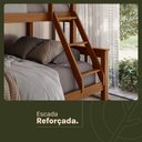 Ver mais imagens de Beliche com Cama de Casal Solteiro de Madeira Merk Moveis