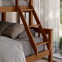 Ver imagem 4 de Beliche com Cama de Casal Solteiro de Madeira Merk Moveis