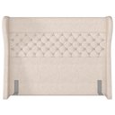 Ver imagem 4 de Cabeceira Cama Box Casal King 195 cm P05 Madrid Linho Cru - Lyam Decor