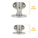 Ver imagem 4 de Prendedor Trava Fixador Porta Magnético Imã Inox Ajustável Prata