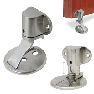 Prendedor Trava Fixador Porta Magnético Imã Inox Ajustável Prata