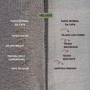 Ver imagem 3 de Conjunto Porta Travesseiro em Veludo Cinza Claro