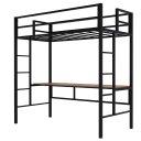 Ver imagem 2 de Beliche Suspenso Solteiro Jolie:Preto